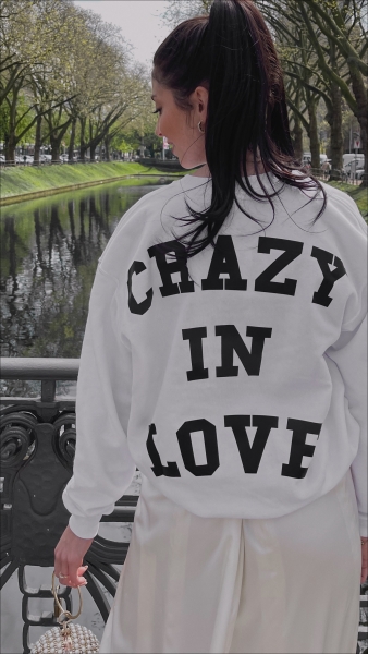 CRAZY IN LOVE - Sweater weiß